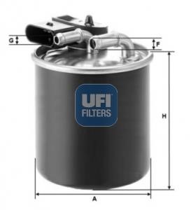 Ufi 24.150.00 Фільтр палива 2415000: Купити в Україні - Добра ціна на EXIST.UA!