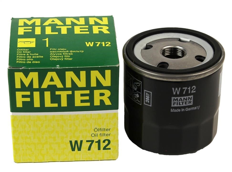 Фільтр масляний Mann-Filter W 712