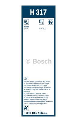 Щітка склоочисника задня каркасна 300 мм (12&quot;) Bosch 3 397 015 106