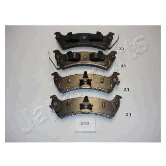 PP019AF Japanparts Тормозные колодки дисковые, комплект