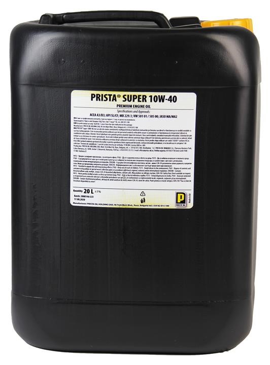 Prista Oil Моторна олива Prista Oil Prista Super 10W-40, 20л – ціна 2804 UAH