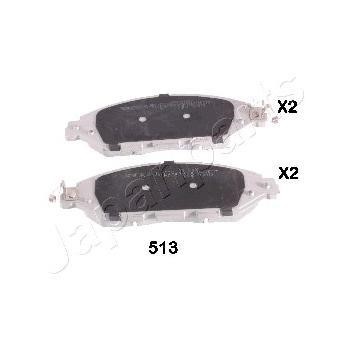 Колодки Infiniti JX (інфініті ЖХ): PA513AF Japanparts Гальмівні колодки, комплект
