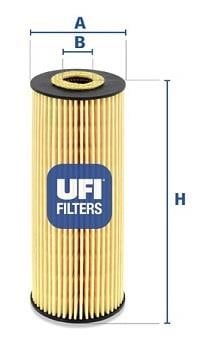Ufi 25.162.00 Фільтр масляний 2516200: Купити в Україні - Добра ціна на EXIST.UA!
