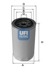 2359300 Ufi Гидрофильтр, автоматическая коробка передач