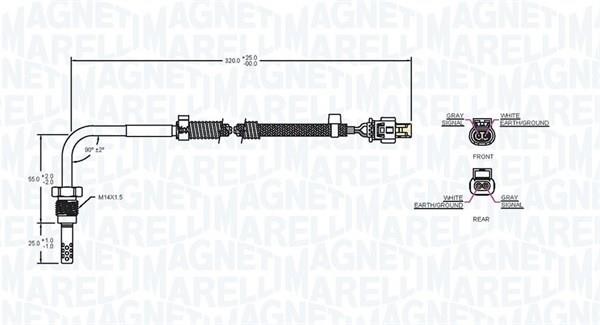 Magneti marelli 172000151010 Датчик температуры отработанных газов 172000151010: Отличная цена - Купить в Украине на EXIST.UA! 172000151010 Magneti marelli Датчик температуры отработанных газов