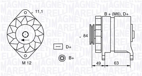 Купити Magneti marelli 063321044010 за низькою ціною в Україні!