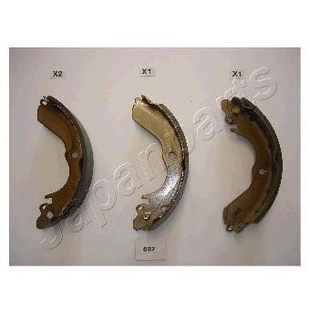 GF587AF Japanparts Колодки гальмівні барабанні, комплект