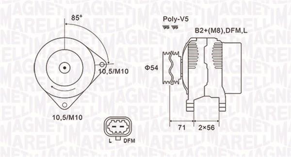 063731973010 Magneti marelli Генератор