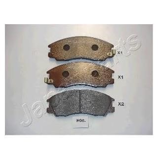 Колодки Hyundai Terracan (Хюндай Терракан): PAH06AF Japanparts Тормозные колодки дисковые, комплект