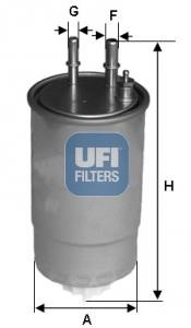 Ufi 2411700 Фільтр палива 2411700: Купити в Україні - Добра ціна на EXIST.UA!