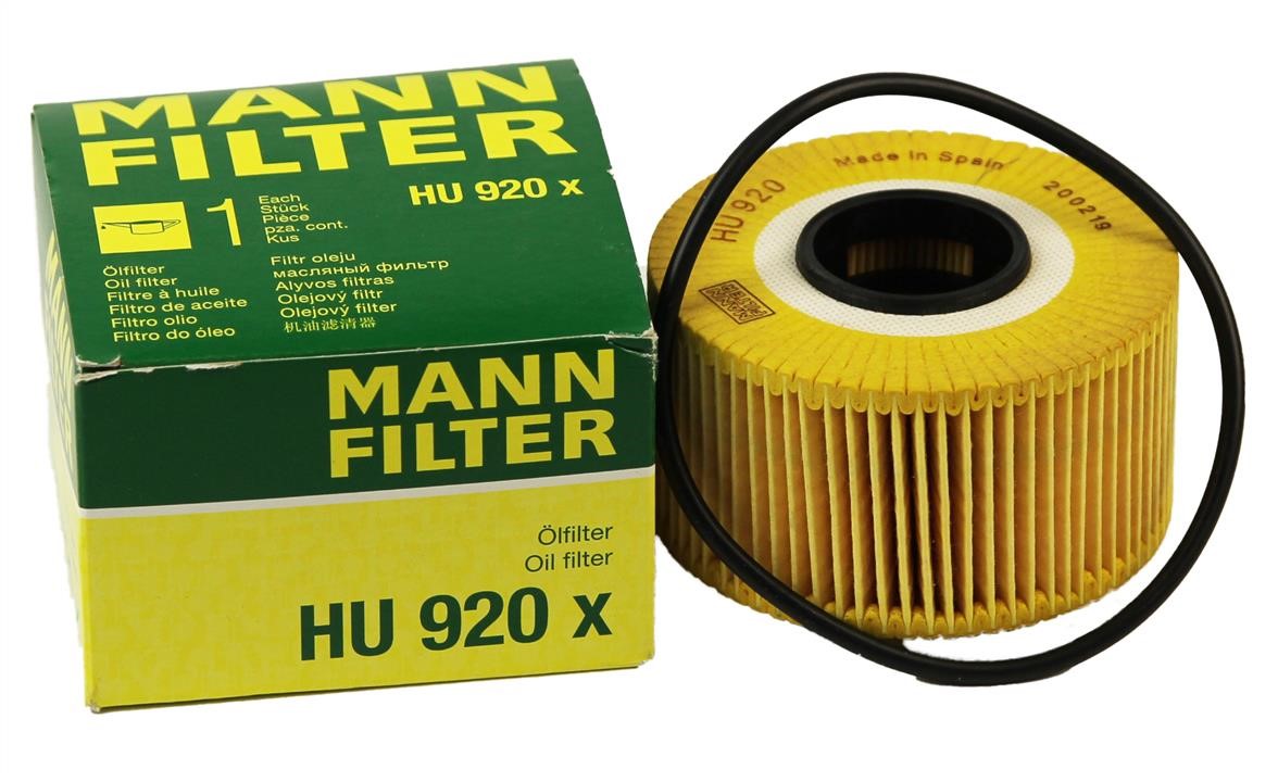 Фільтр масляний Mann-Filter HU 920 X