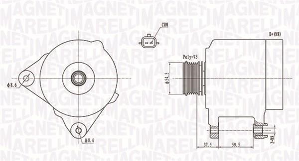 Купить Magneti marelli 063731860010 по низкой цене в Украине!