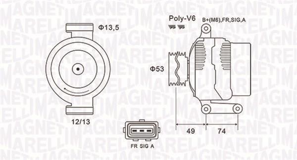 063731635010 Magneti marelli Генератор