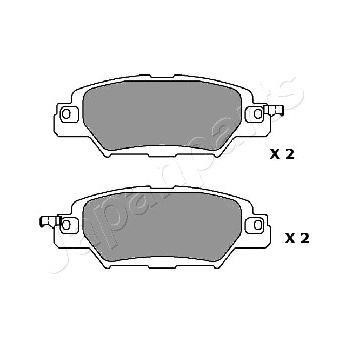 PP318AF Japanparts Тормозные колодки дисковые задние, комплект