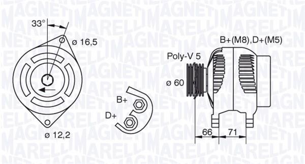 Купити Magneti marelli 063321606010 за низькою ціною в Україні!