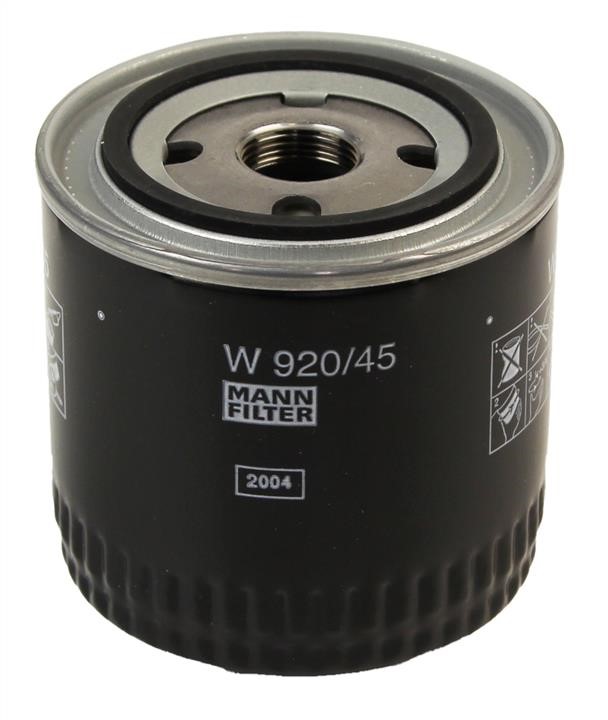 Mann-Filter W 920/45 Фільтр масляний W92045: Купити в Україні - Добра ціна на EXIST.UA!