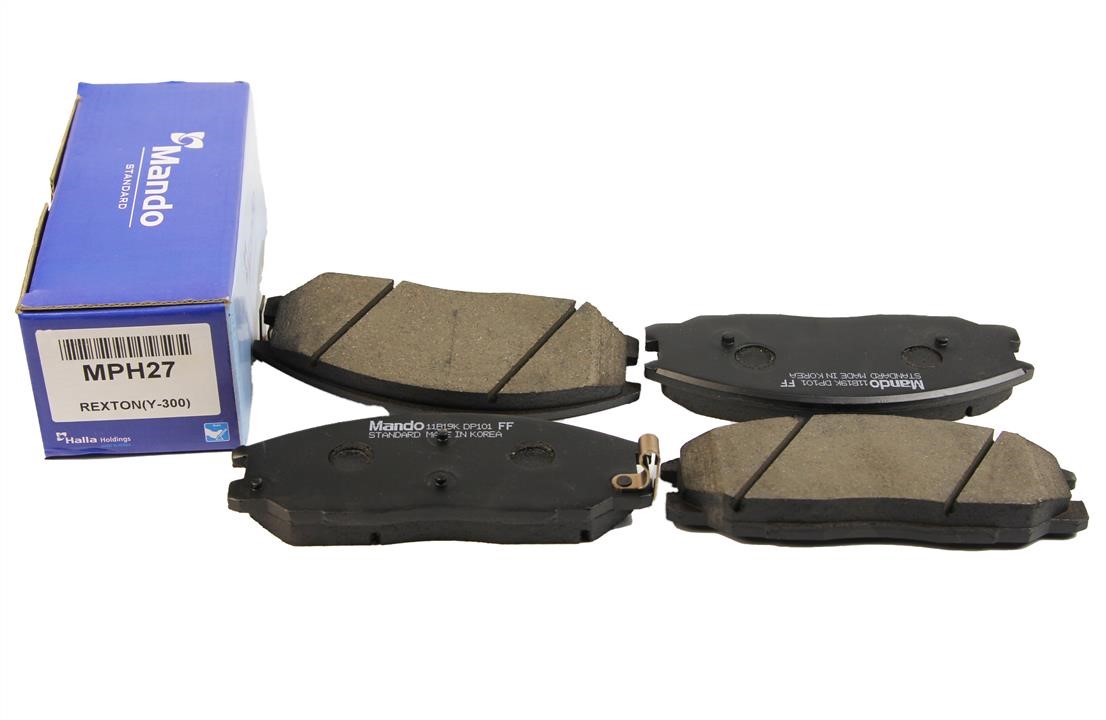 Тормозные колодки дисковые передние, комплект Mando MPH27