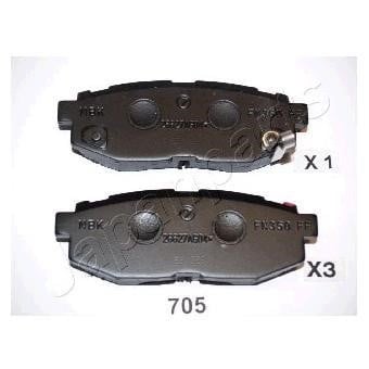 PP705AF Japanparts Тормозные колодки дисковые, комплект