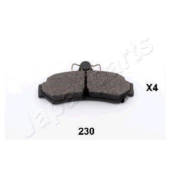 PP230AF Japanparts Тормозные колодки дисковые, комплект
