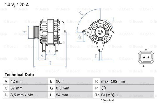 Генератор Bosch 0 986 049 810