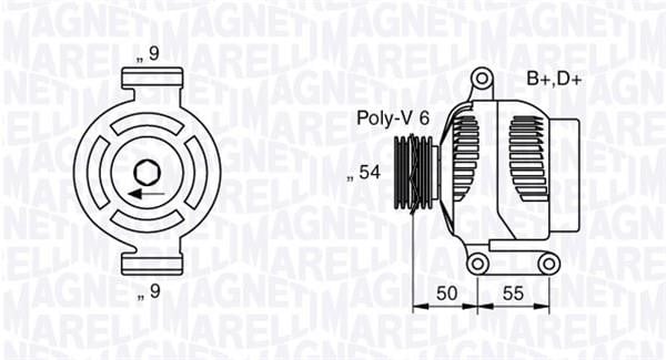 Генератор Magneti marelli 063358061010