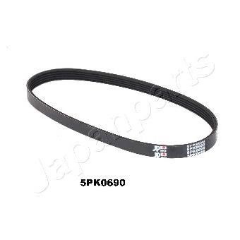 Japanparts DV-5PK0690 Поликлиновый ремень 5PK690 DV5PK0690: Отличная цена - Купить в Украине на EXIST.UA! DV5PK0690 Japanparts Поликлиновый ремень 5PK690