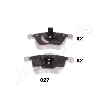 PA027AF Japanparts Тормозные колодки дисковые, комплект