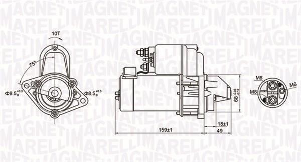 Стартер Magneti marelli 063721257010