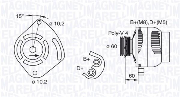 Купити Magneti marelli 063321604010 за низькою ціною в Україні!