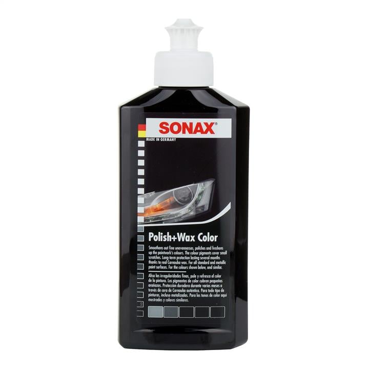 Sonax 296141 Полироль с воском черный, 250мл 296141: Купить в Украине - Отличная цена на EXIST.UA!