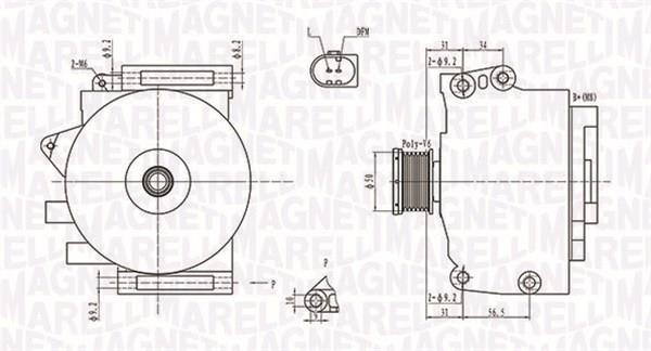 063731764010 Magneti marelli Генератор