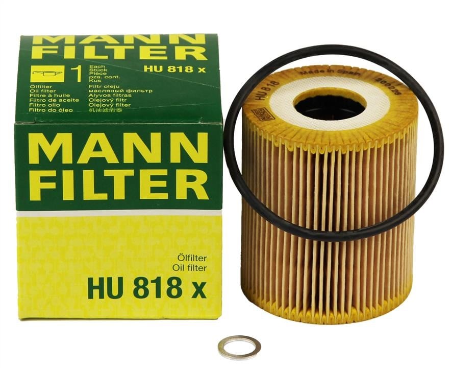 Фільтр масляний Mann-Filter HU 818 X