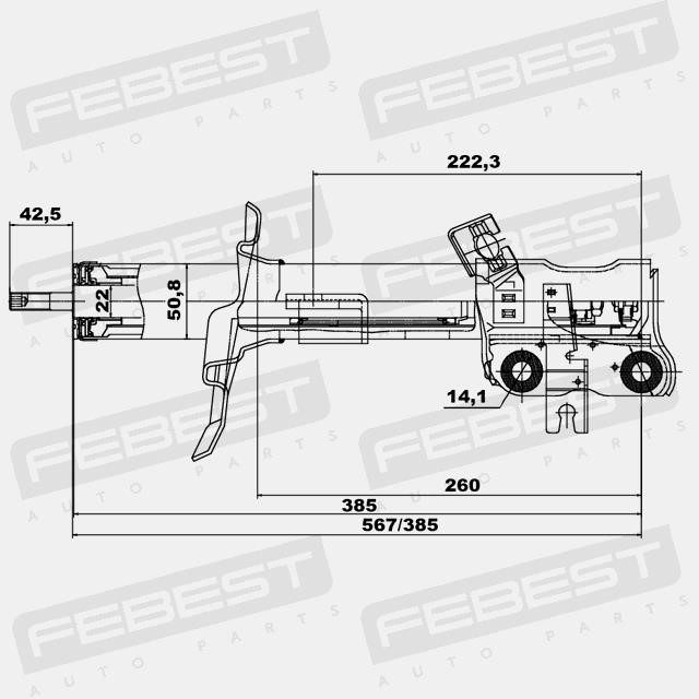 Купити Febest 02660803FR за низькою ціною в Україні!
