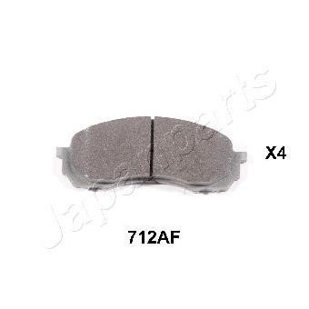 PA712AF Japanparts Тормозные колодки дисковые, комплект