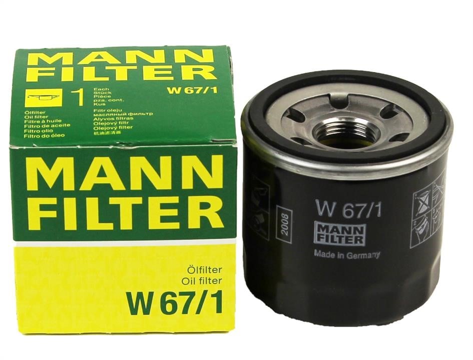 Фільтр масляний Mann-Filter W 67&#x2F;1