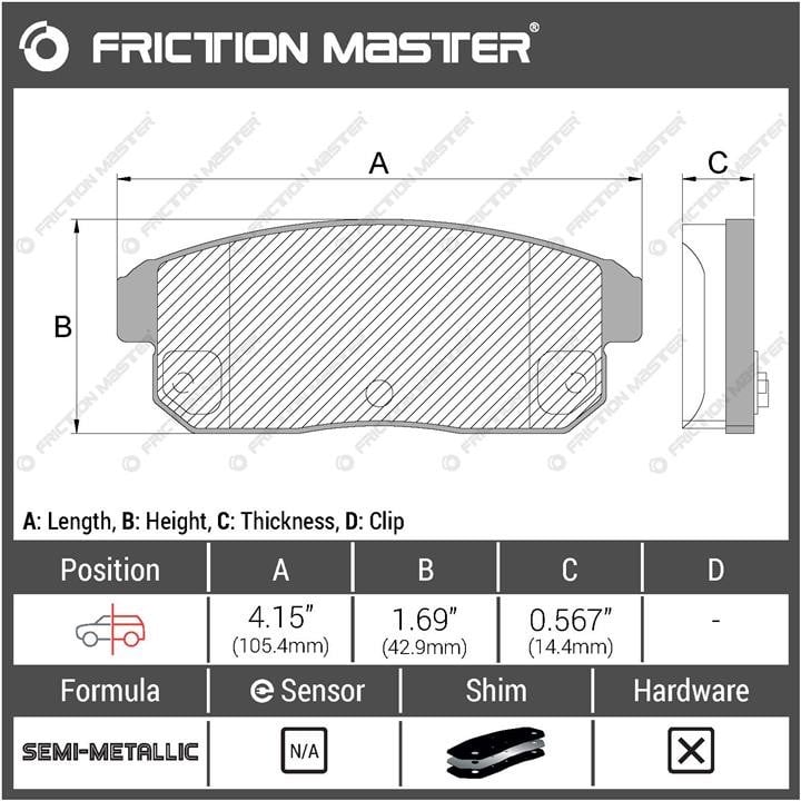 Купить Friction Master MKD1008 по низкой цене в Украине!