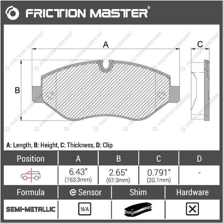 Купить Friction Master MKD1316 по низкой цене в Украине!
