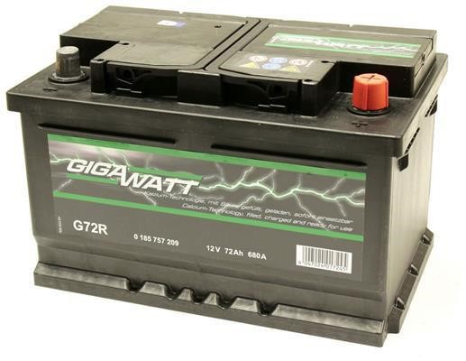 Акумулятор Gigawatt 12В 72Ач 680А(EN) R+ Gigawatt 0 185 757 209