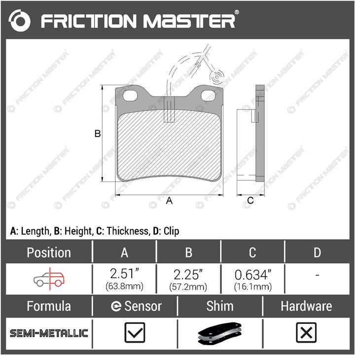 Купить Friction Master MKD1480 по низкой цене в Украине!