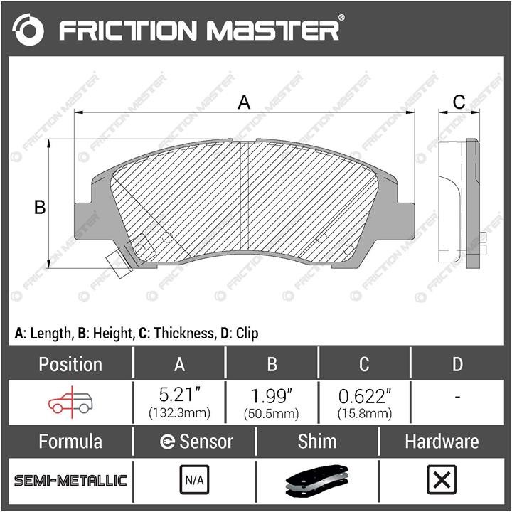 Купить Friction Master MKD1935 по низкой цене в Украине!