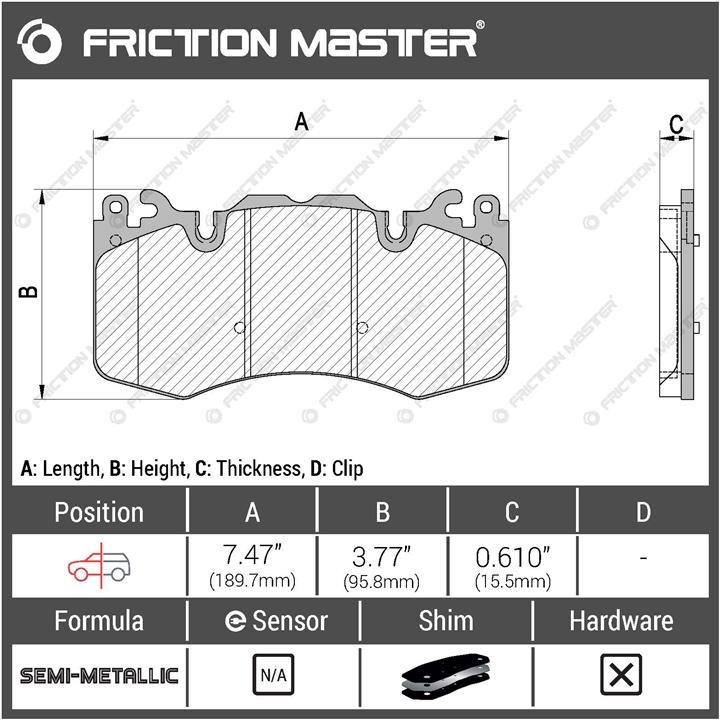 Купить Friction Master MKD1426 по низкой цене в Украине!