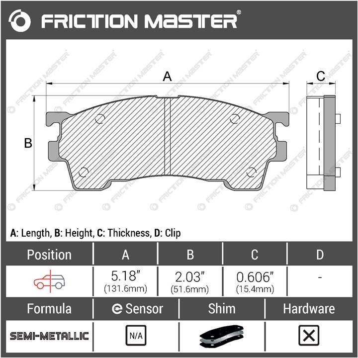 Купити Friction Master MKD637 за низькою ціною в Україні!