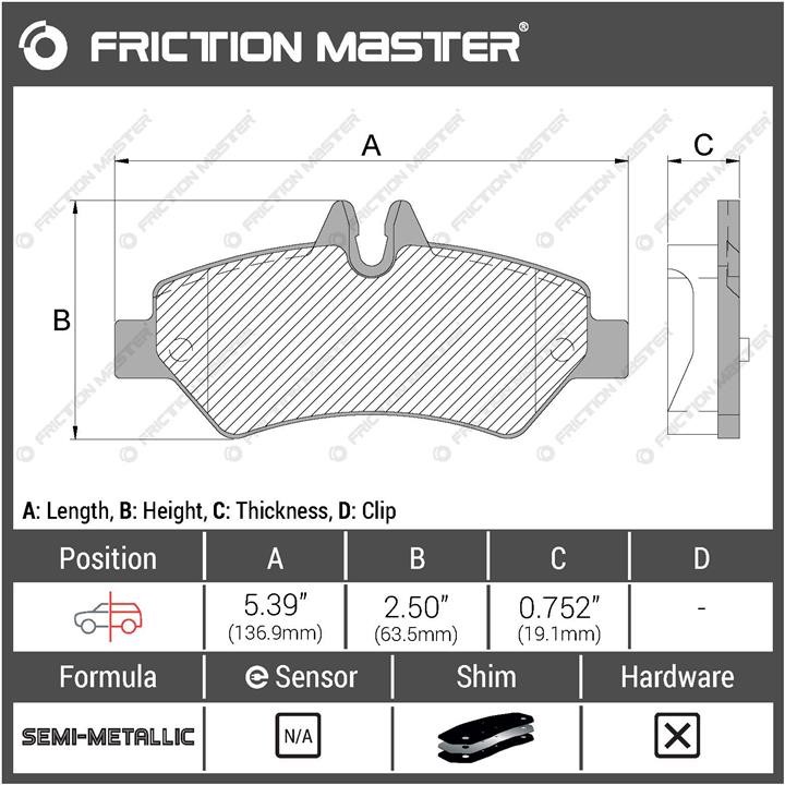 Купить Friction Master MKD1317 по низкой цене в Украине!