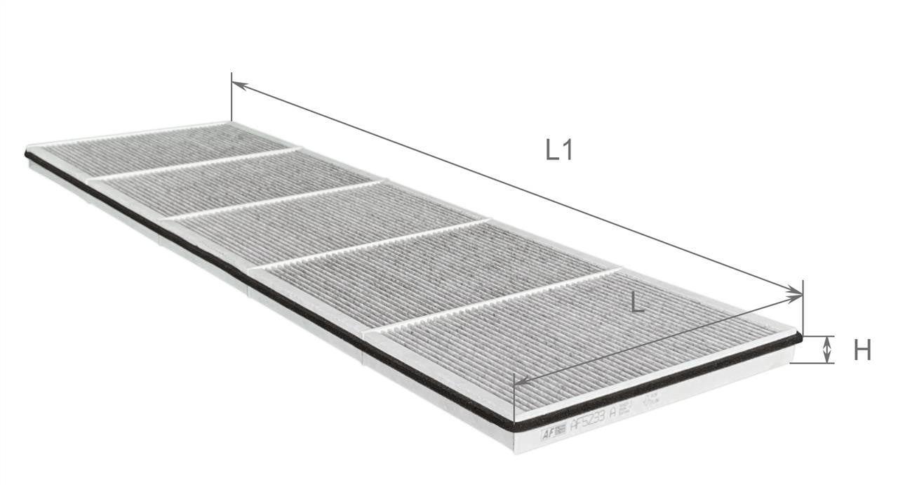AF5233A Alpha Filter Фільтр салону з активованим вугіллям