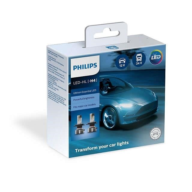 Philips 11342UE2X2 Лампи світлодіодні комплект Philips Ultinon Essential LED H4 12 / 24V 21W 6500K (2 шт.) 11342UE2X2: Купити в Україні - Добра ціна на EXIST.UA!