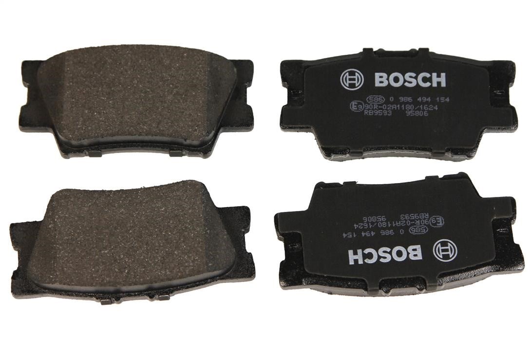Bosch 0 986 494 154 Гальмівні колодки, комплект 0986494154: Приваблива ціна - Купити в Україні на EXIST.UA!
