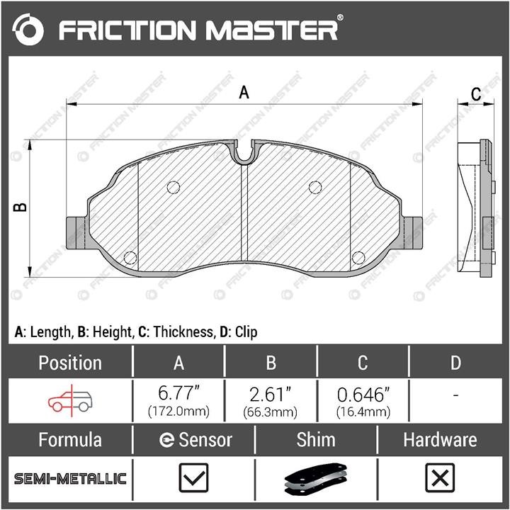 Купити Friction Master MKD1774 за низькою ціною в Україні!