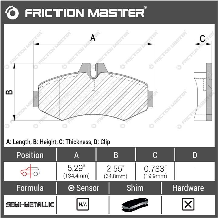 Купити Friction Master MKD1253 за низькою ціною в Україні!