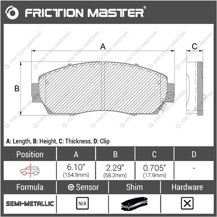 Купить Friction Master MKD1089 по низкой цене в Украине!