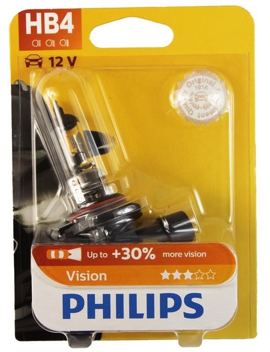 Philips 9006PRB1 Лампа галогенна Philips Vision +30% 12В HB4 51Вт +30% 9006PRB1: Приваблива ціна - Купити в Україні на EXIST.UA!